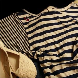 XXI Nautical/Preppy Dolman Sleeve Striped …